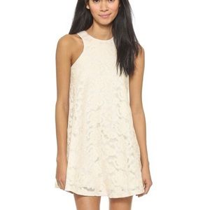 JOA NWT - cream lace mini dress